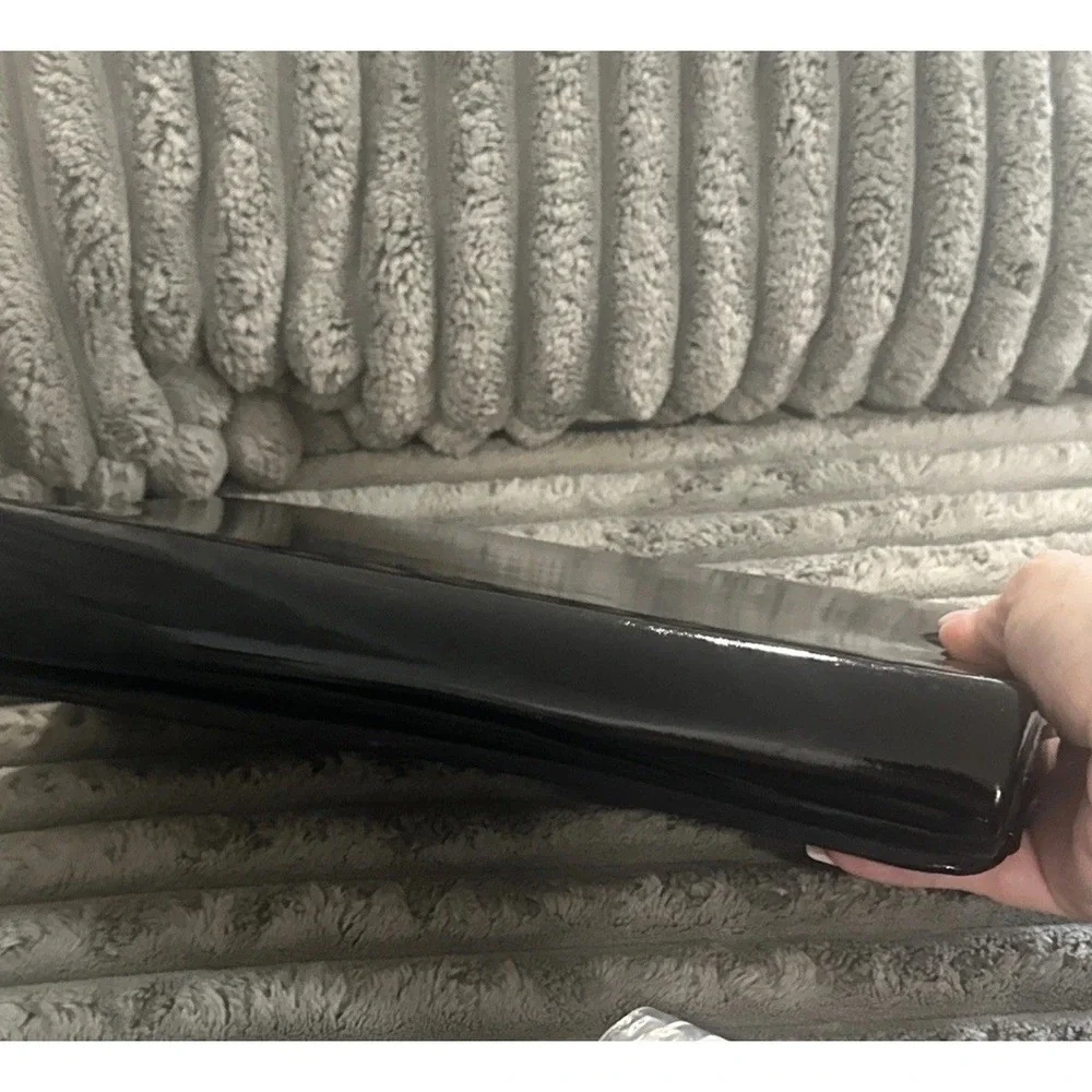 Vintage Patent Leather Clutch Bag Black Small Date Night Minimalist Capsule
